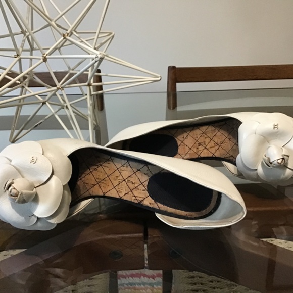 Chanel d,orsay Wedge beige with black - Picture 5 of 5